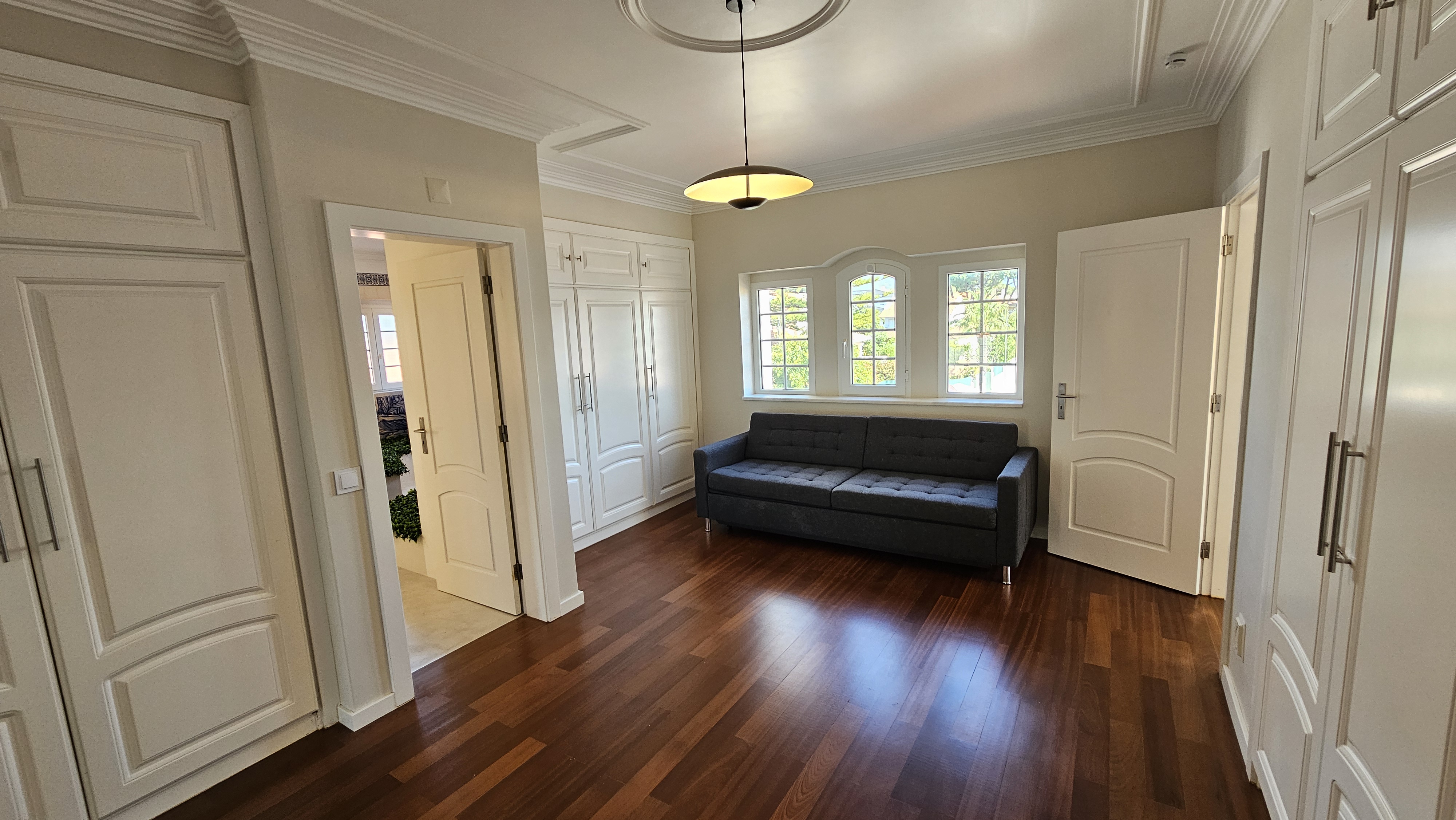 Upstairs Master Suite anteroom with sofa