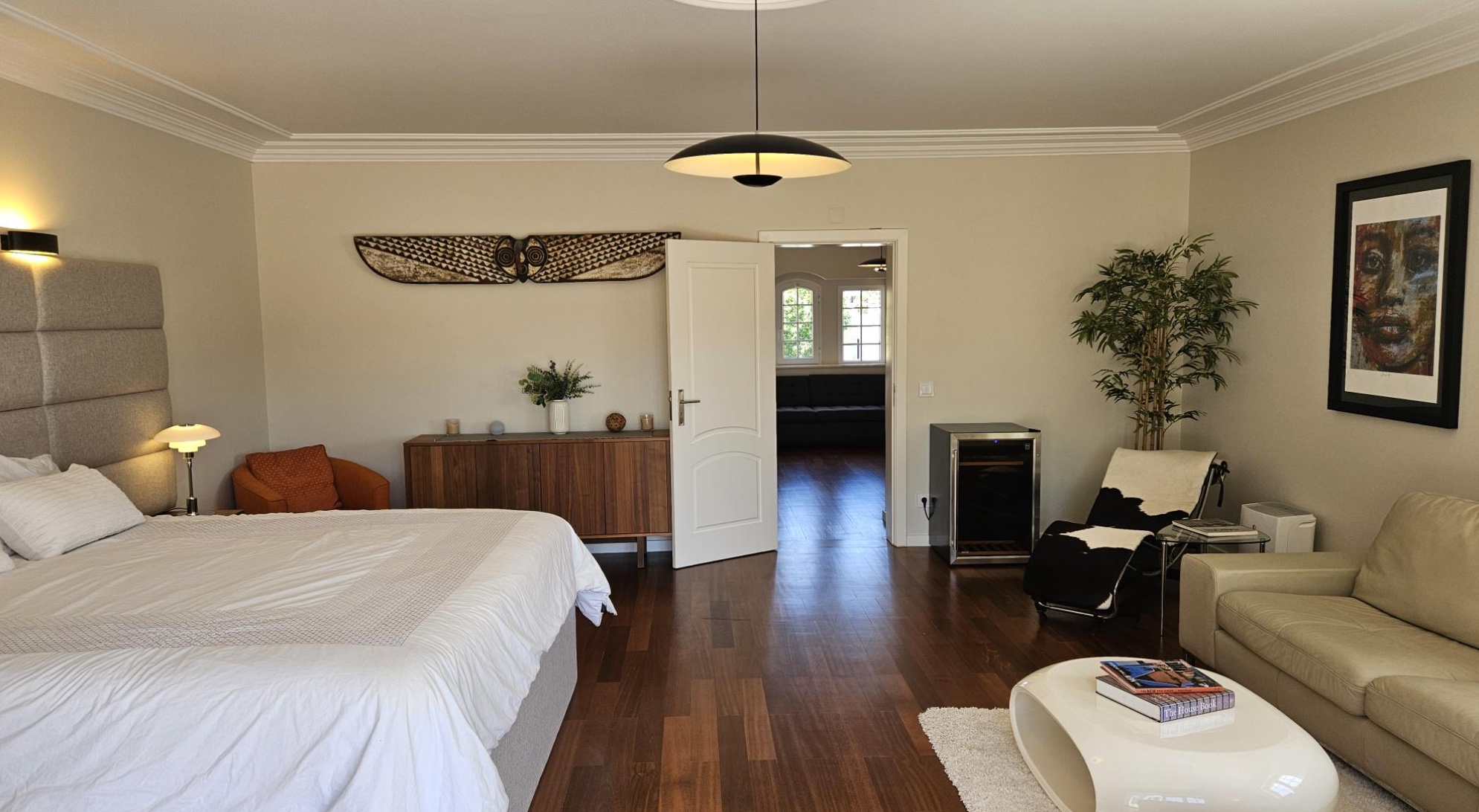 Upstairs master suite at Cascais Vacation, a 10-bedroom exclusive-use villa in Cascais, Portugal
